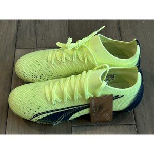 Size 7 Women’s Fit Puma Ultra Match FG/AG Soccer Cleats 106905 01 Fizzy Blue